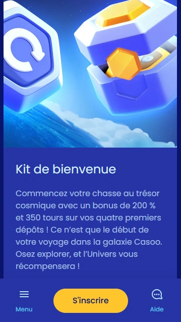 Bonus de Bienvenue sur Casino Casoo Obtenir des Sérieux Offres et Bonuses par CasinoCasoo France