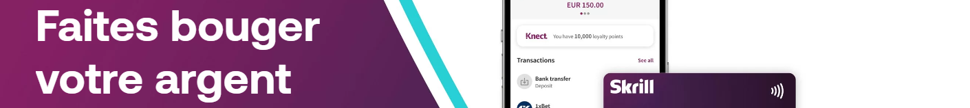 Skrill disponible pour les joueurs français pour payer dans les casinos en ligne