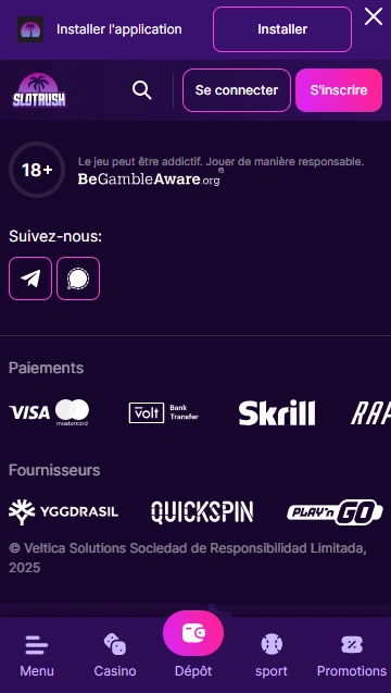 Revue du SlotRush Revision de FR SlotRush pour les Joueurs de la France !