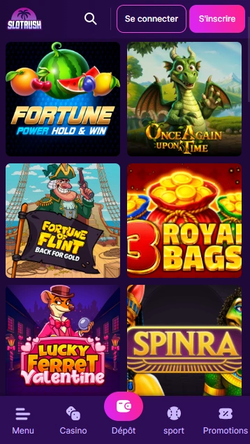 Jeux au SlotRush Rush-Slot Français avec les Plus Populaires Machines à Sous pour Jouer